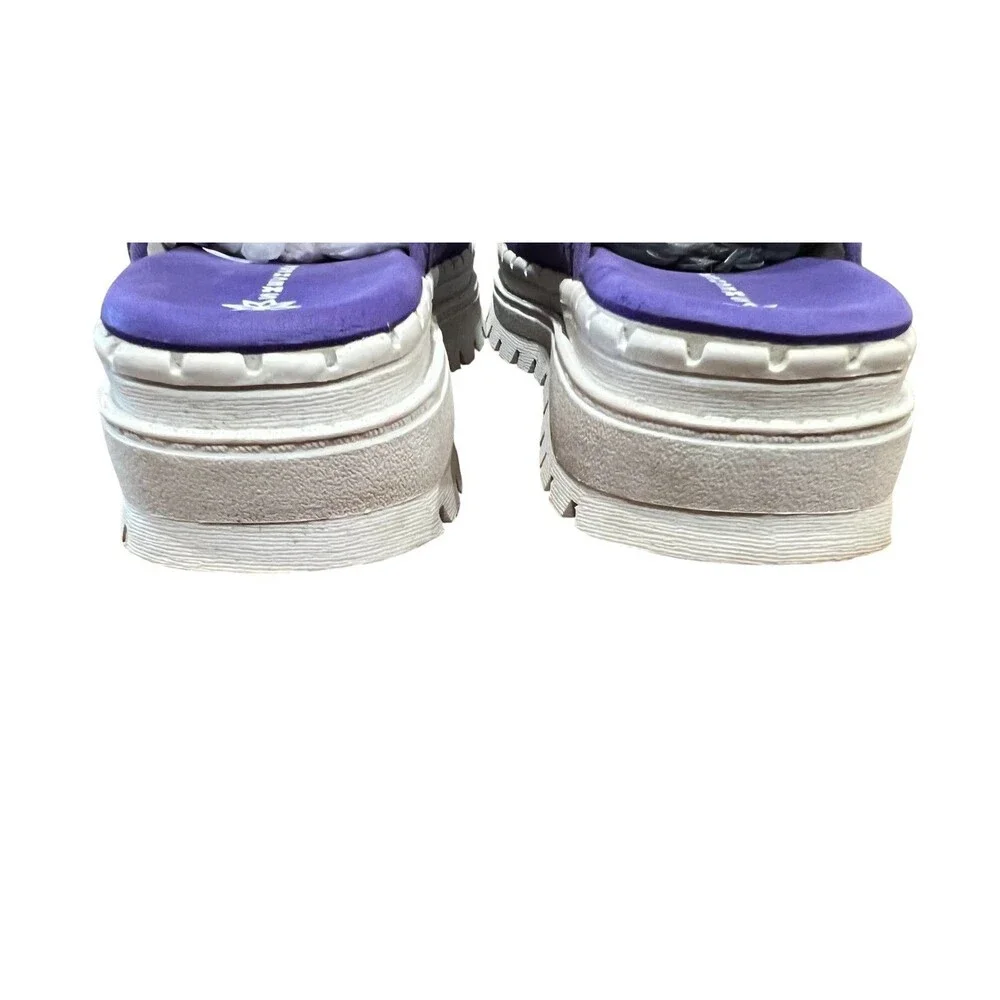 Skechers Girls Purple Tie Dye Platform Slide Sandals  Size 3  Sporty  Chunky